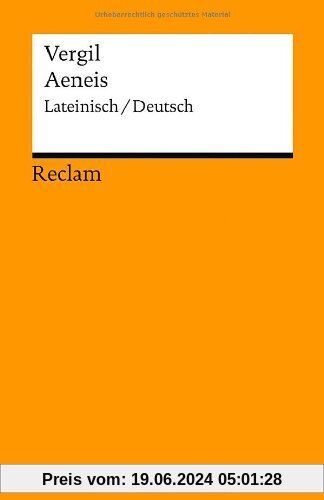 Aeneis: Lateinisch/Deutsch